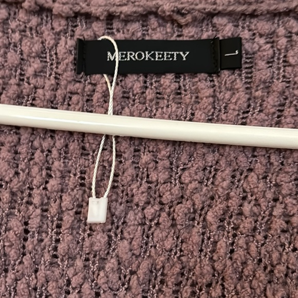 MEROKEETY Women's Long Sleeve Soft Chunky Sweater - Picture 2 of 5